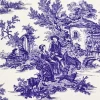 Blue Toile de Jouy Fabric