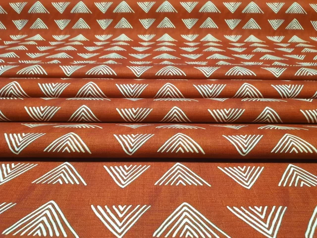 Bohemian Caramel Mudcloth Tribal Fabric