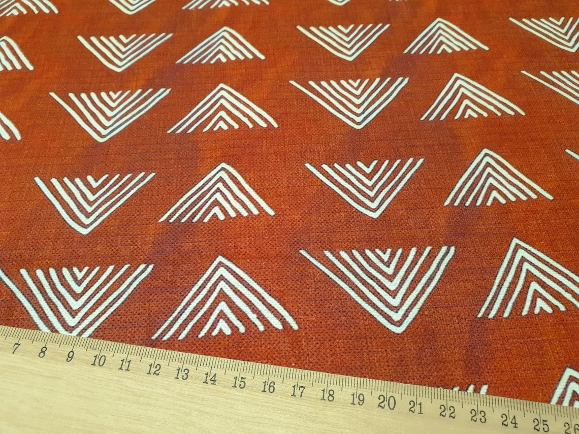 Bohemian Caramel Mudcloth Tribal Fabric
