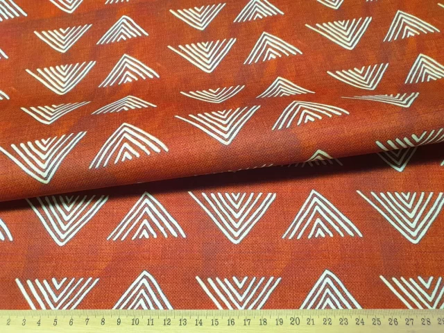 Bohemian Caramel Mudcloth Tribal Fabric