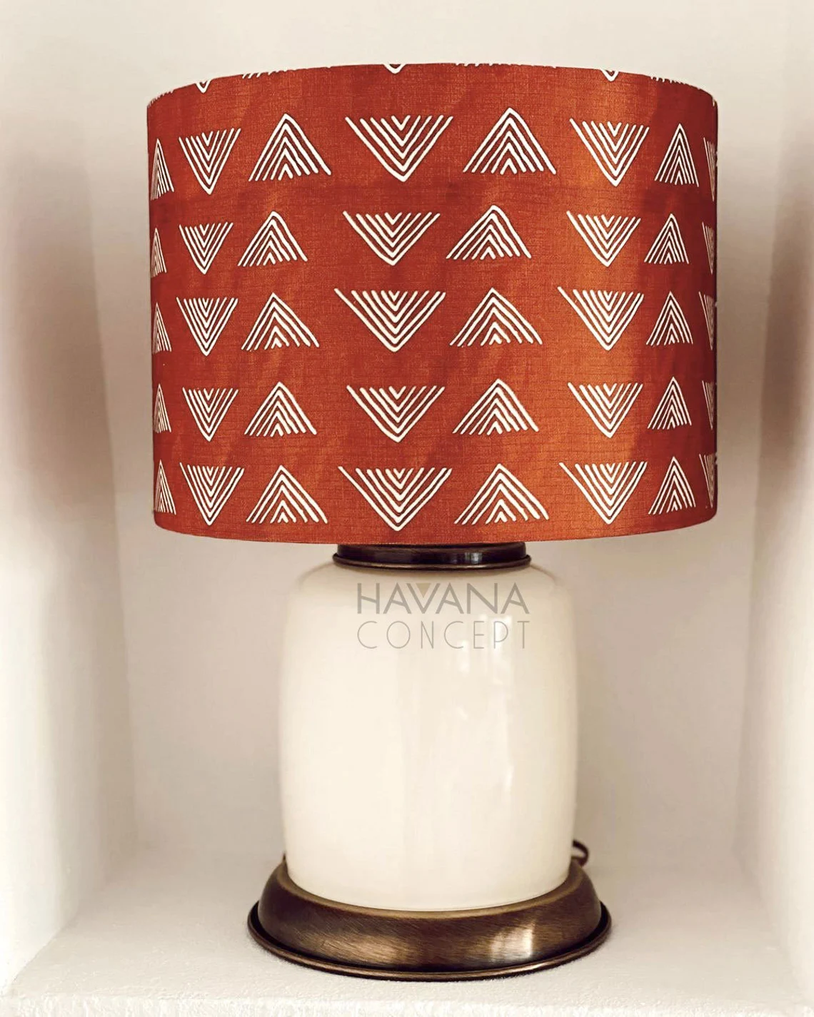 Bohemian Caramel Mudcloth Tribal Fabric