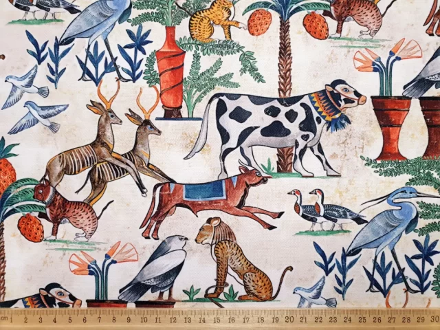 Nile River Animals Fabric