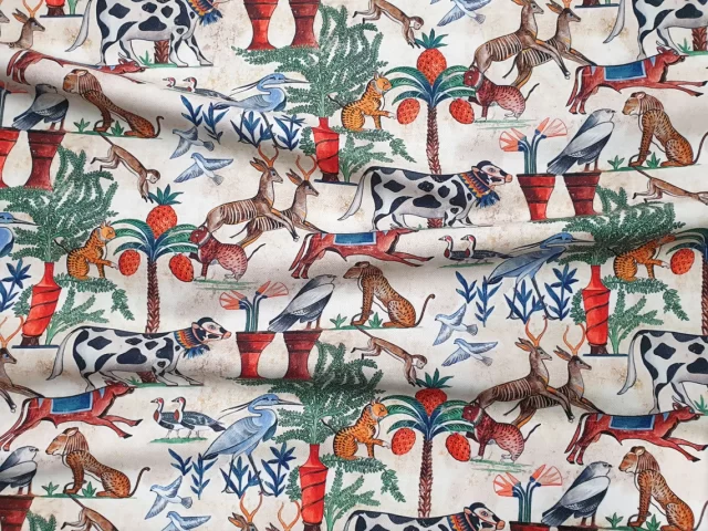 Nile River Animals Fabric
