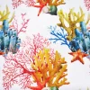 Orange Yellow Coral Reef Fabric