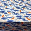 Watercolor Japanese Koi Fish Fabric