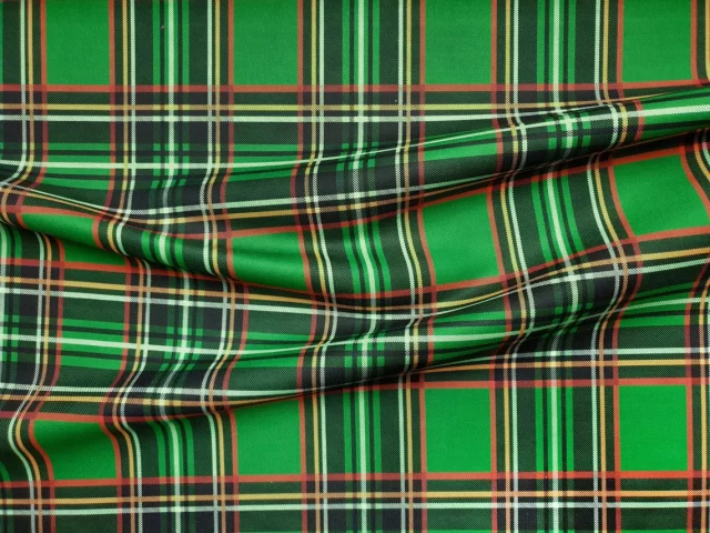 Green Royal Stewart Tartan Plaid Fabric