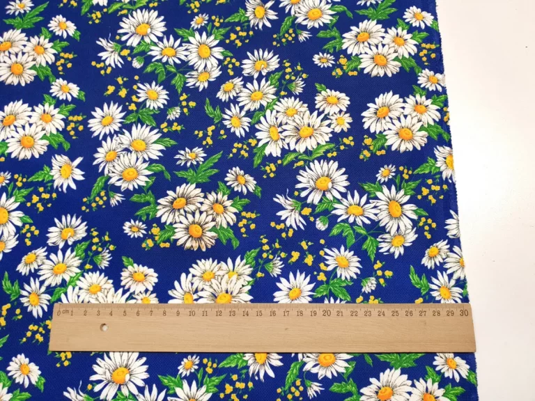 Daisy Flowers Upholstery Fabric by the Yard