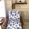 Bleu Blanc Porcelain Vases Fabric