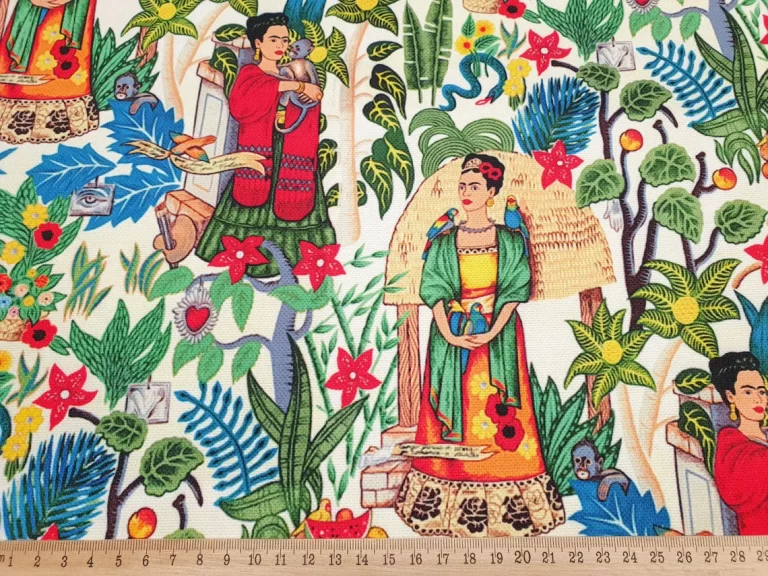 Frida Kahlo Upholstery Fabric by the Yard