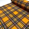Orange Plaid Upholstery Fabric - Tartan Print