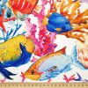 Coral Reefs and Fishes Fabric