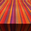 Retro Orange Striped Fabric