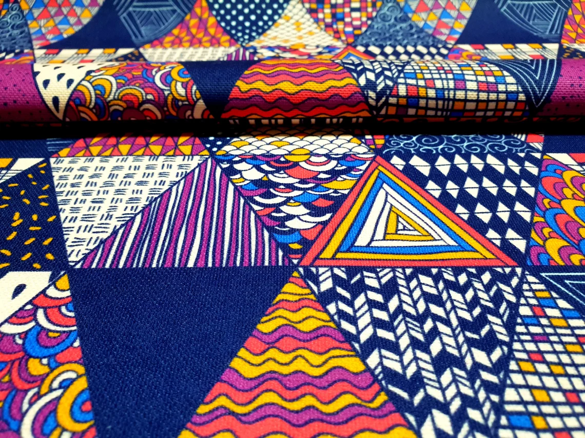Bohemian Triangles Fabric by the Yard