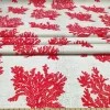 Red Coral Reef Fabric