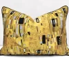 Gustav Klimt the Kiss Piped Pillow Cover