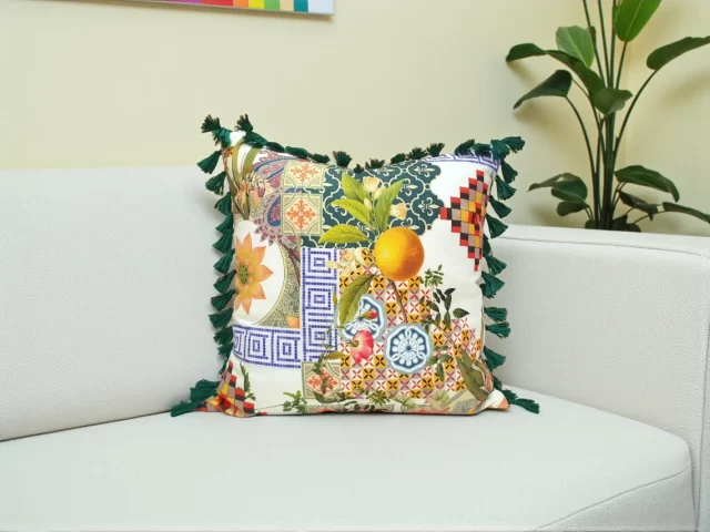 Marrakech Art Print Moroccan Tiles Pillow Cover