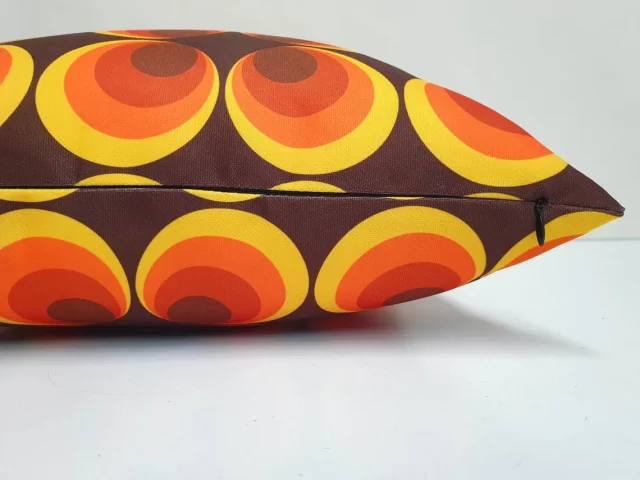 Retro Circles Mid Century Modern Pillow Cover