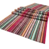 Retro Rainbow Striped Table Runner