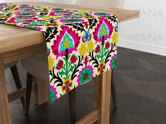 Santa Maria Desert Flower Table Runner