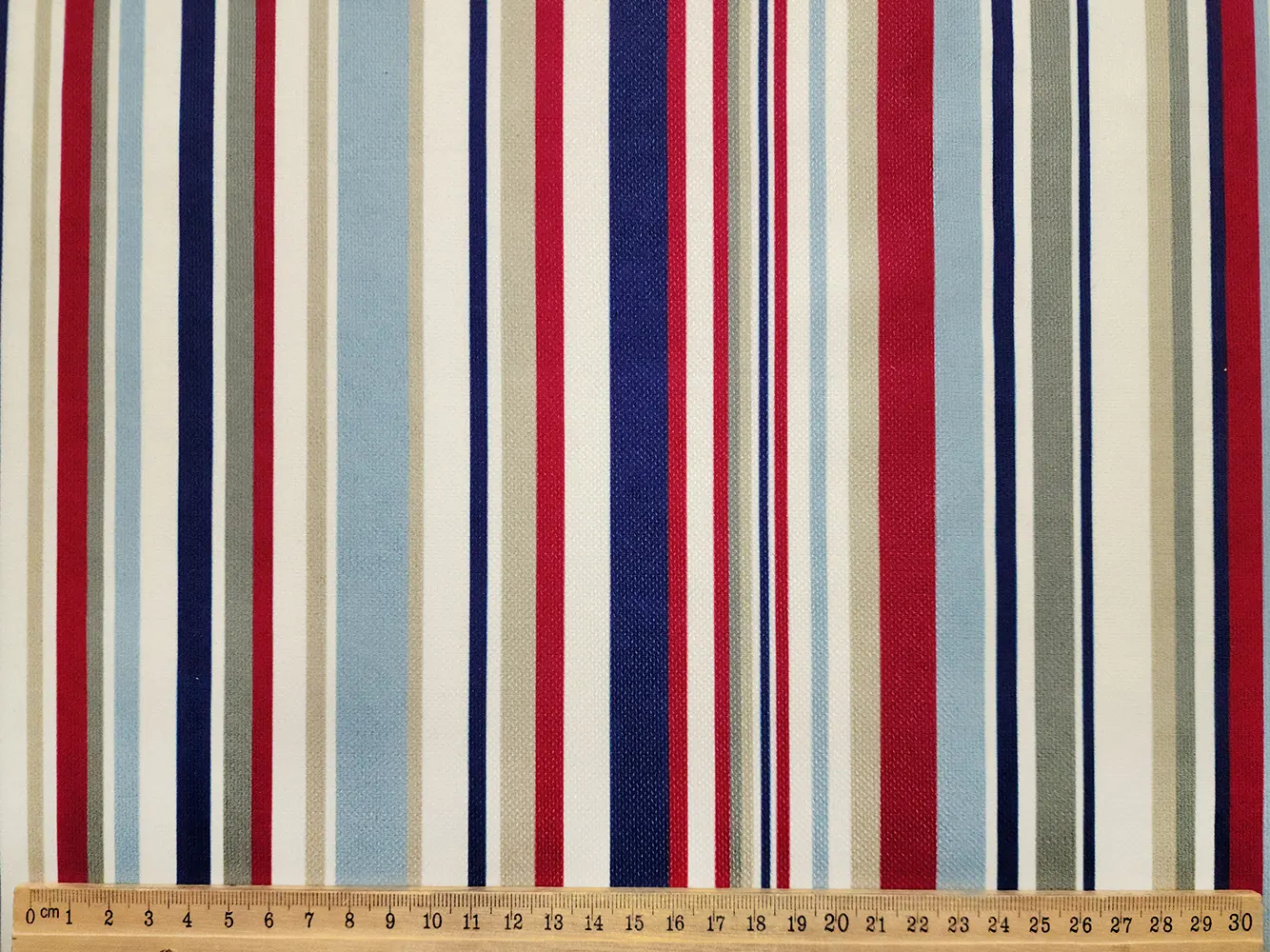 Vintage Barcode Stripe Fabric - Havana Concept