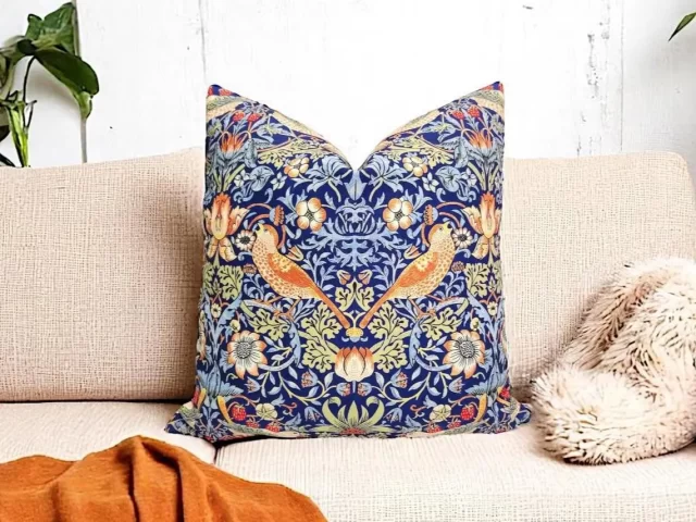 William Morris Strawberry Thief Pillow Cover