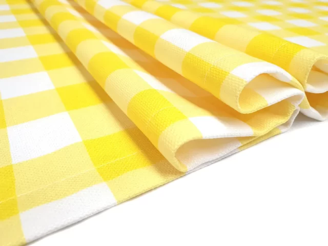 Yellow Gingham Table Runner